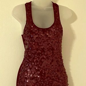 Black Sequin tank top